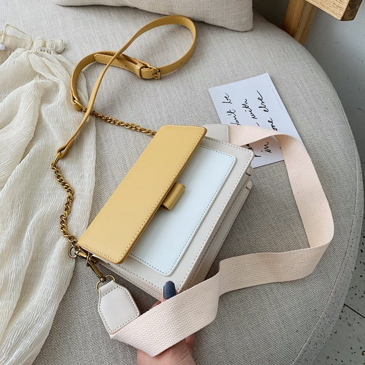 Vionelle | Sac bandoulière bicolore