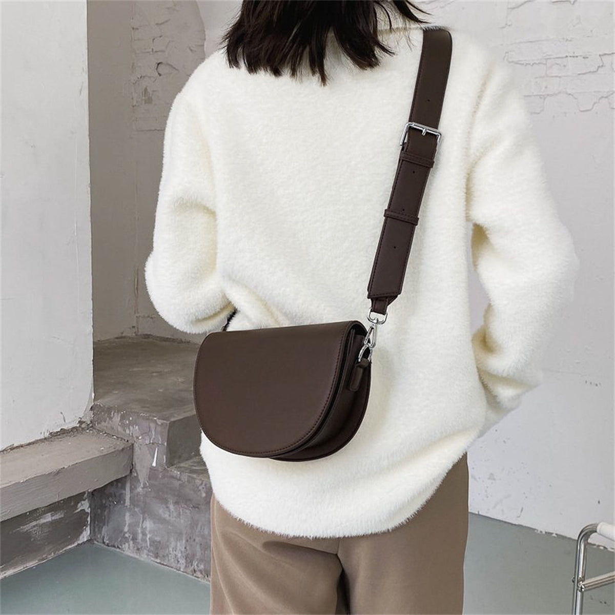 Virelle | Sac bandoulière demi-lune