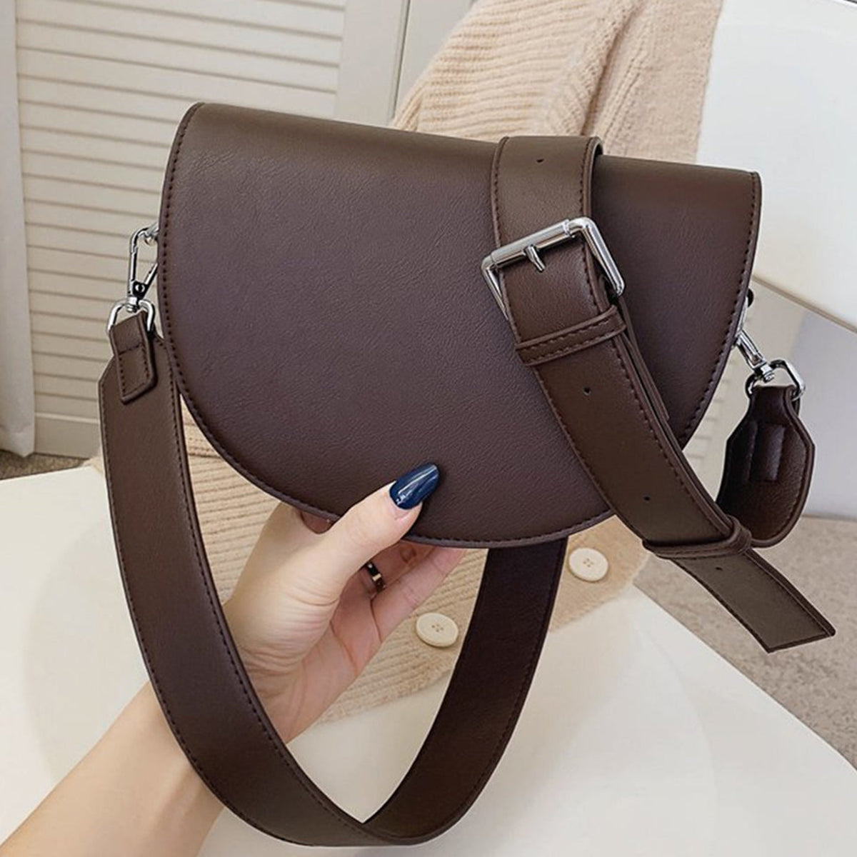 Virelle | Sac bandoulière demi-lune