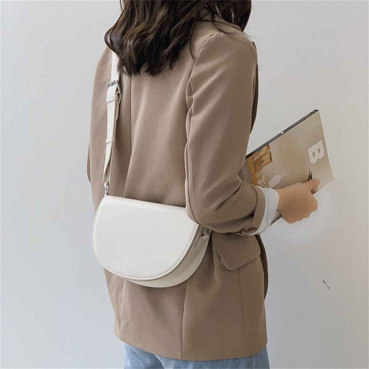 Virelle | Sac bandoulière demi-lune