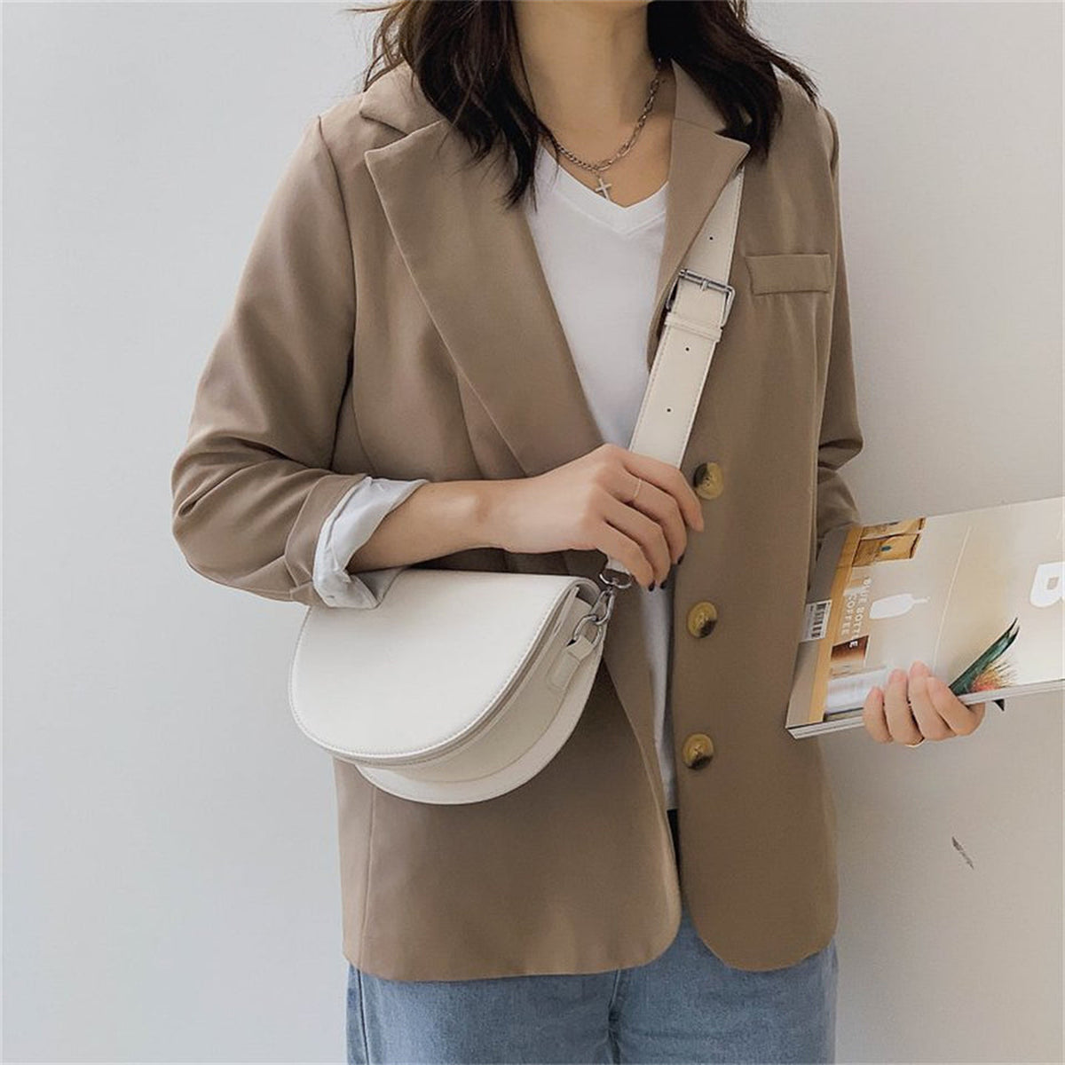 Virelle | Sac bandoulière demi-lune