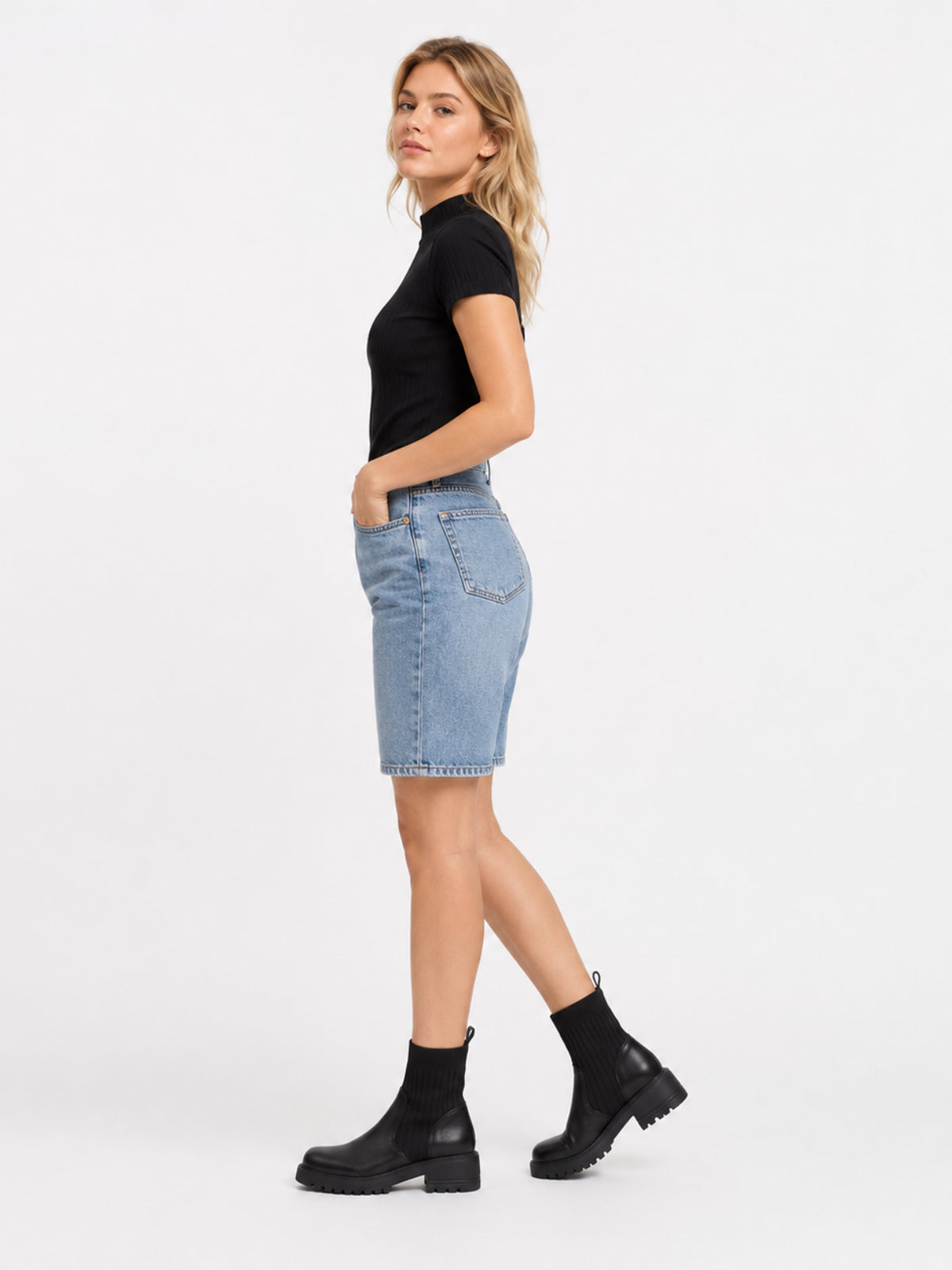 Bottines chaussettes à semelle crantée