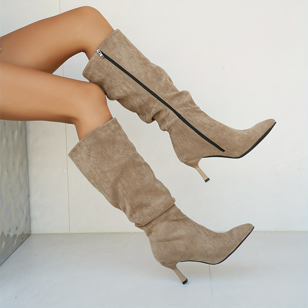 Amélie | Bottes hautes à bout pointu