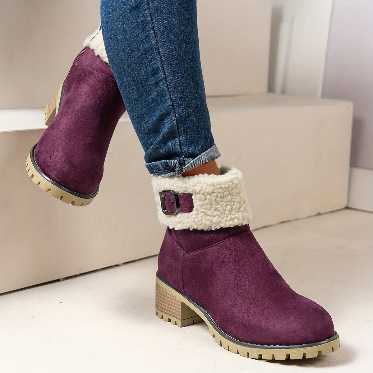 Camille | Bottines doublées à semelle crantée