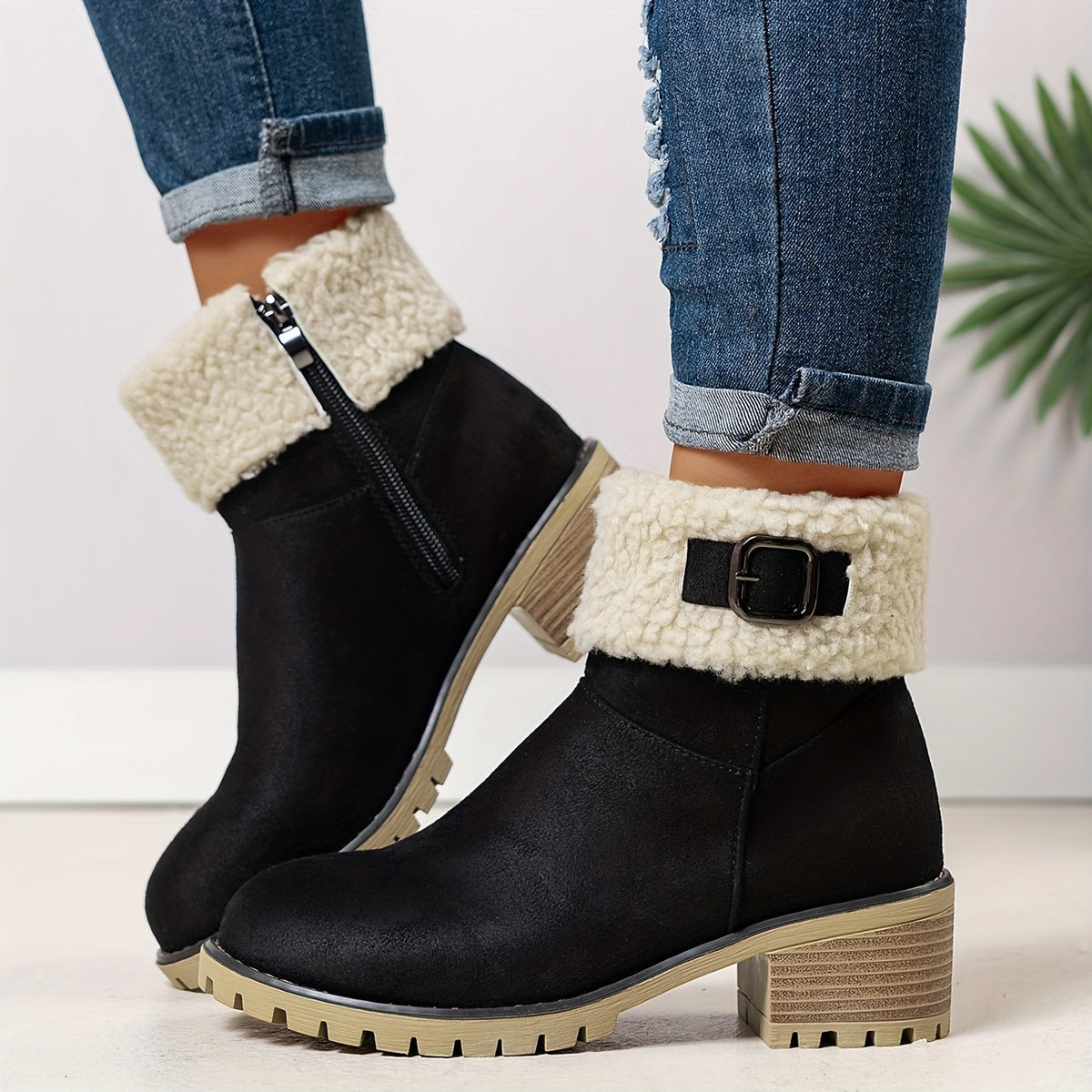 Camille | Bottines doublées à semelle crantée