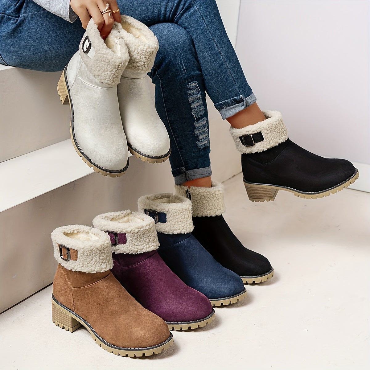 Camille | Bottines doublées à semelle crantée