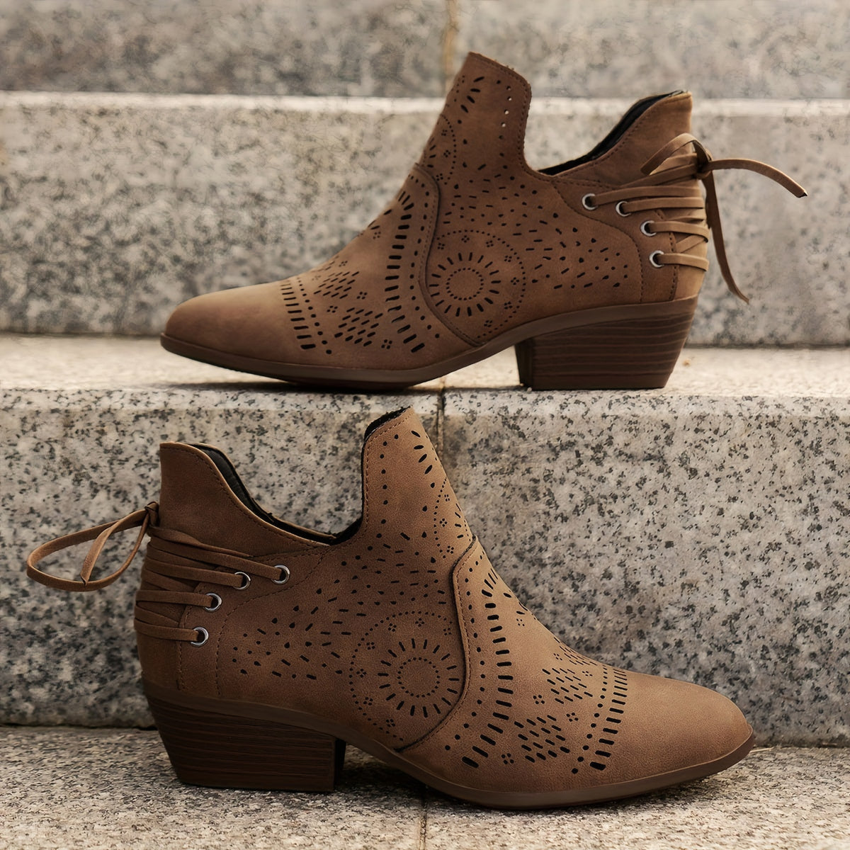 Alba | Bottines ajourées style bohème