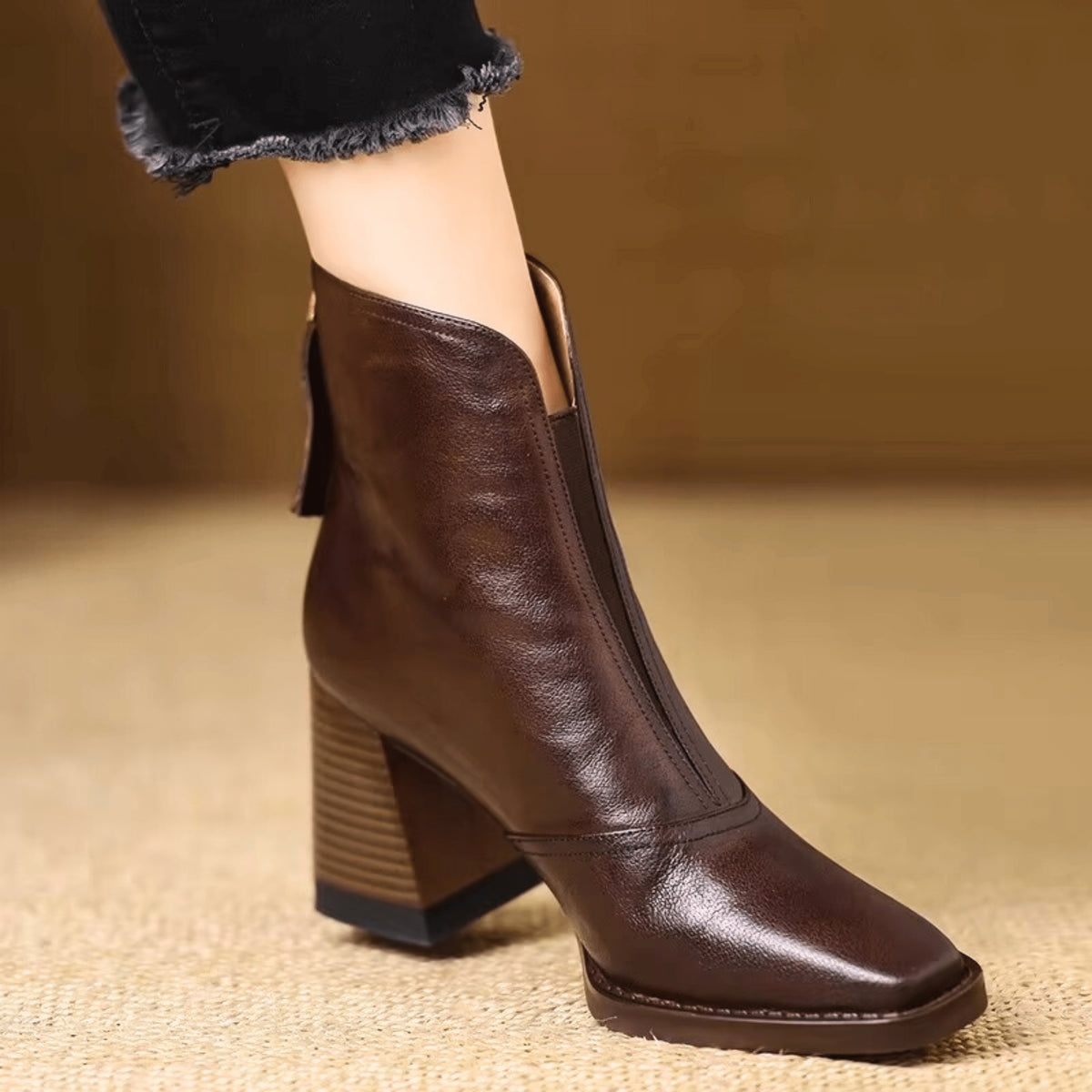 Angie | Bottines à talon structuré