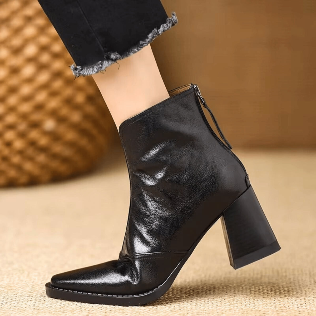 Angie | Bottines à talon structuré