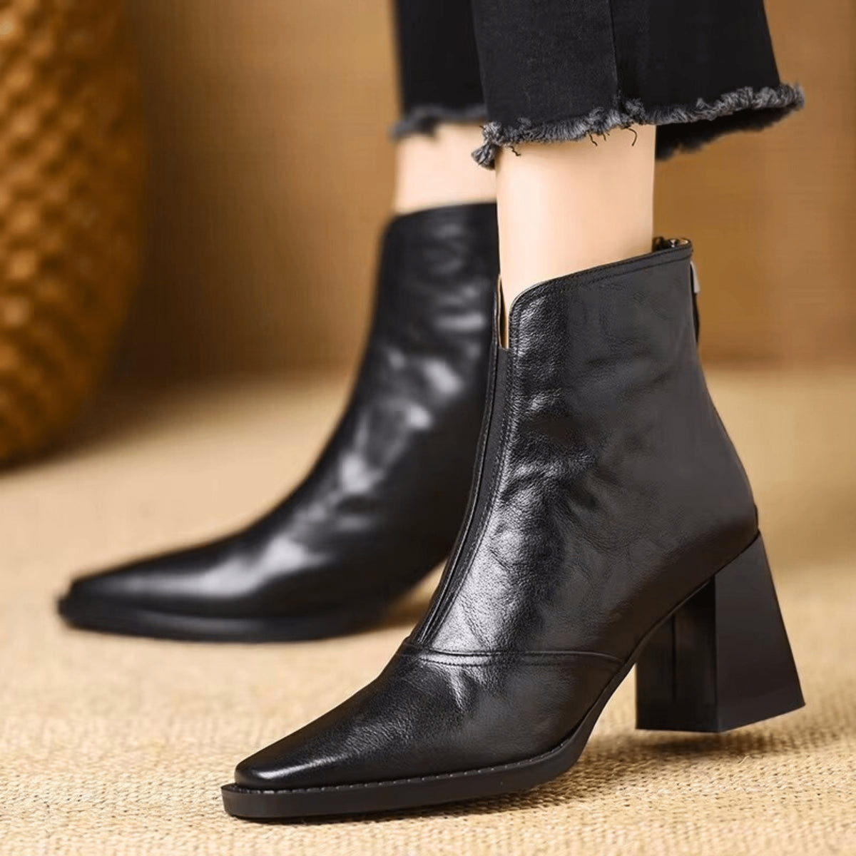Angie | Bottines à talon structuré