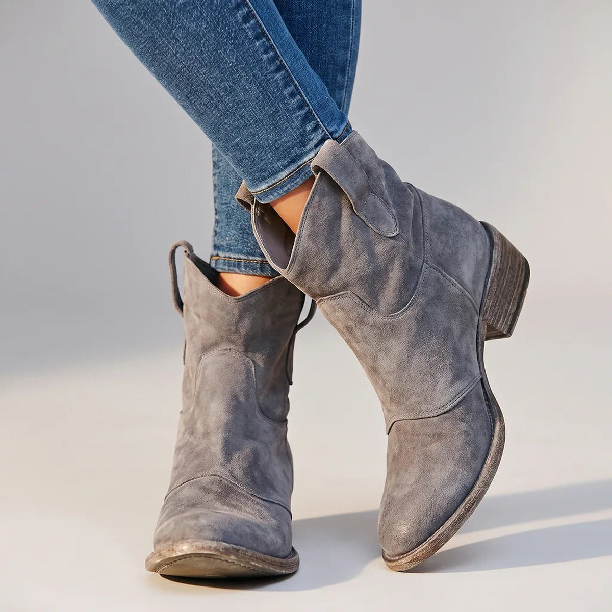 Bottines santiags à enfiler