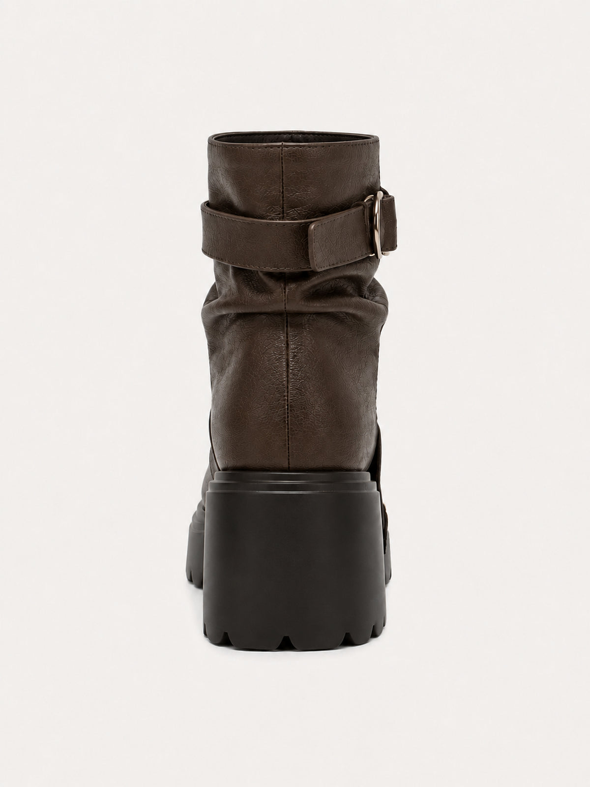Bottines plateforme à boucle anneau
