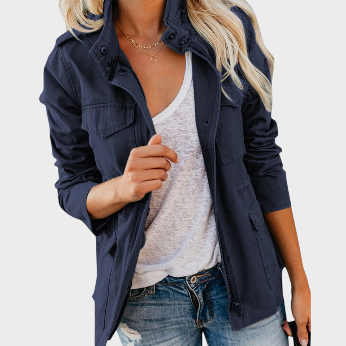 Julie | Veste zippée à col montant