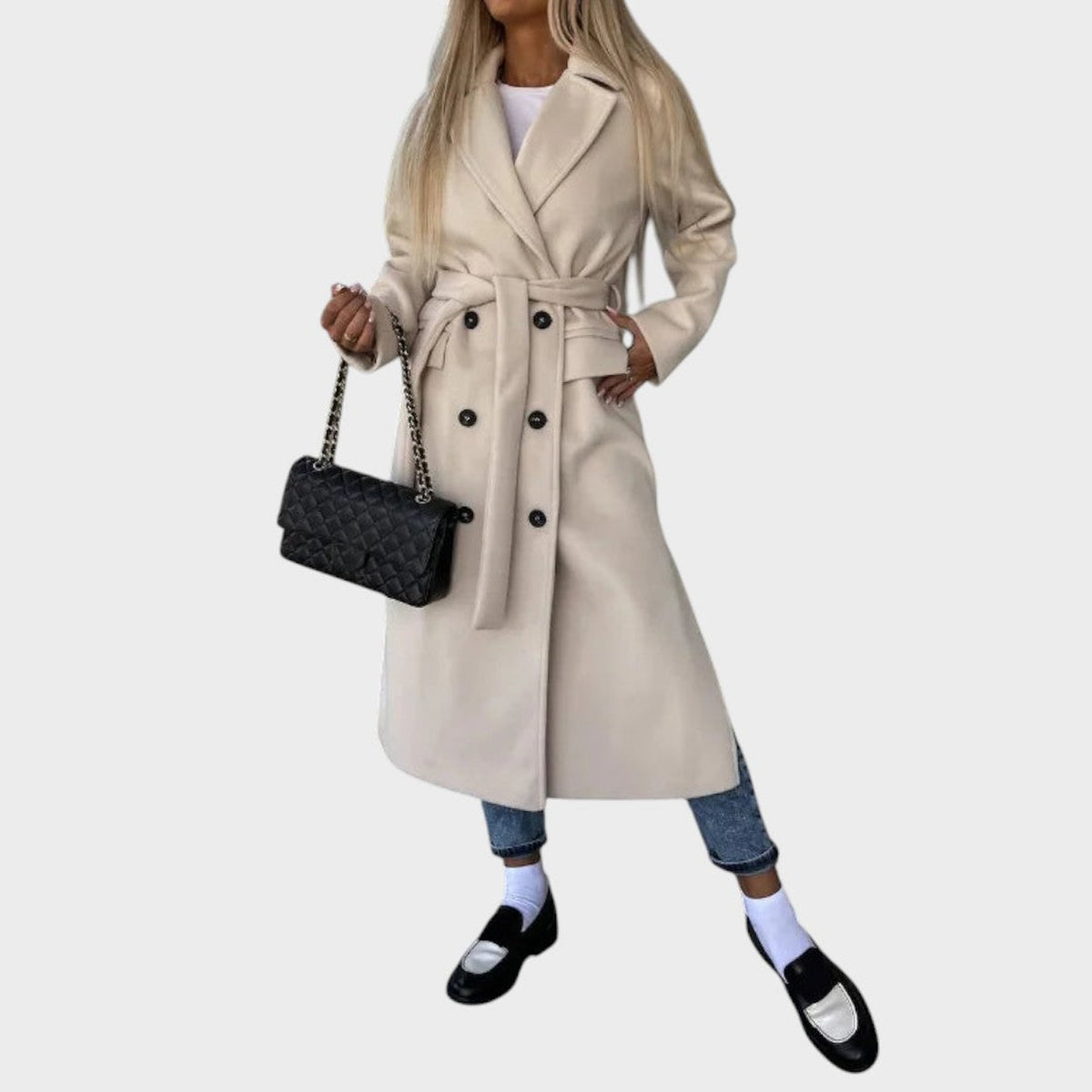 Germaine | Manteau à revers boutonné