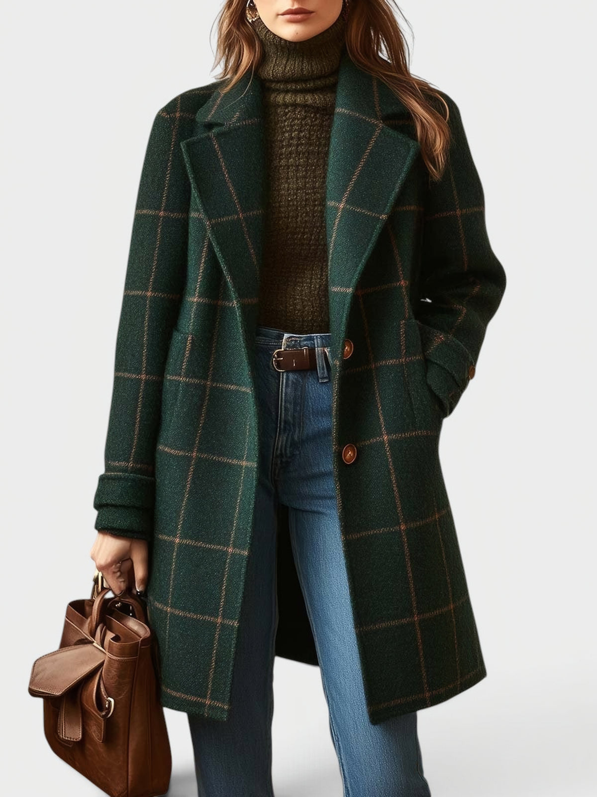 Mélissa | Manteau à carreaux