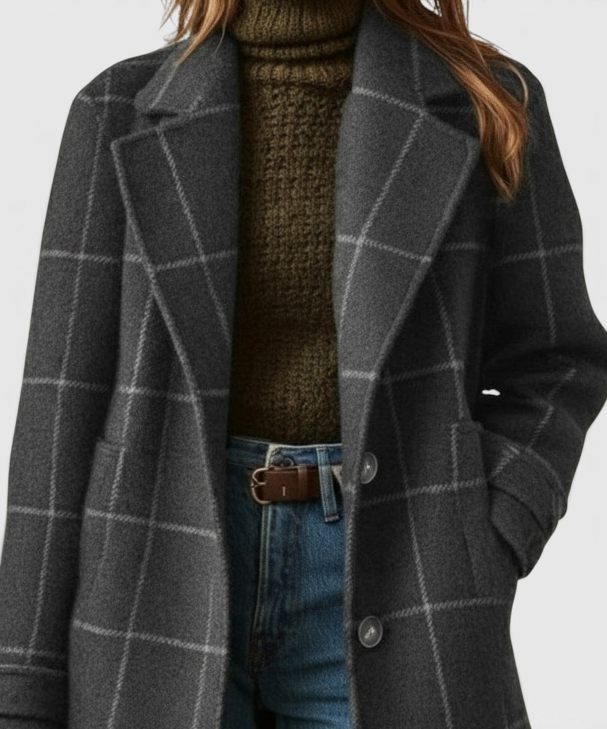 Mélissa | Manteau à carreaux