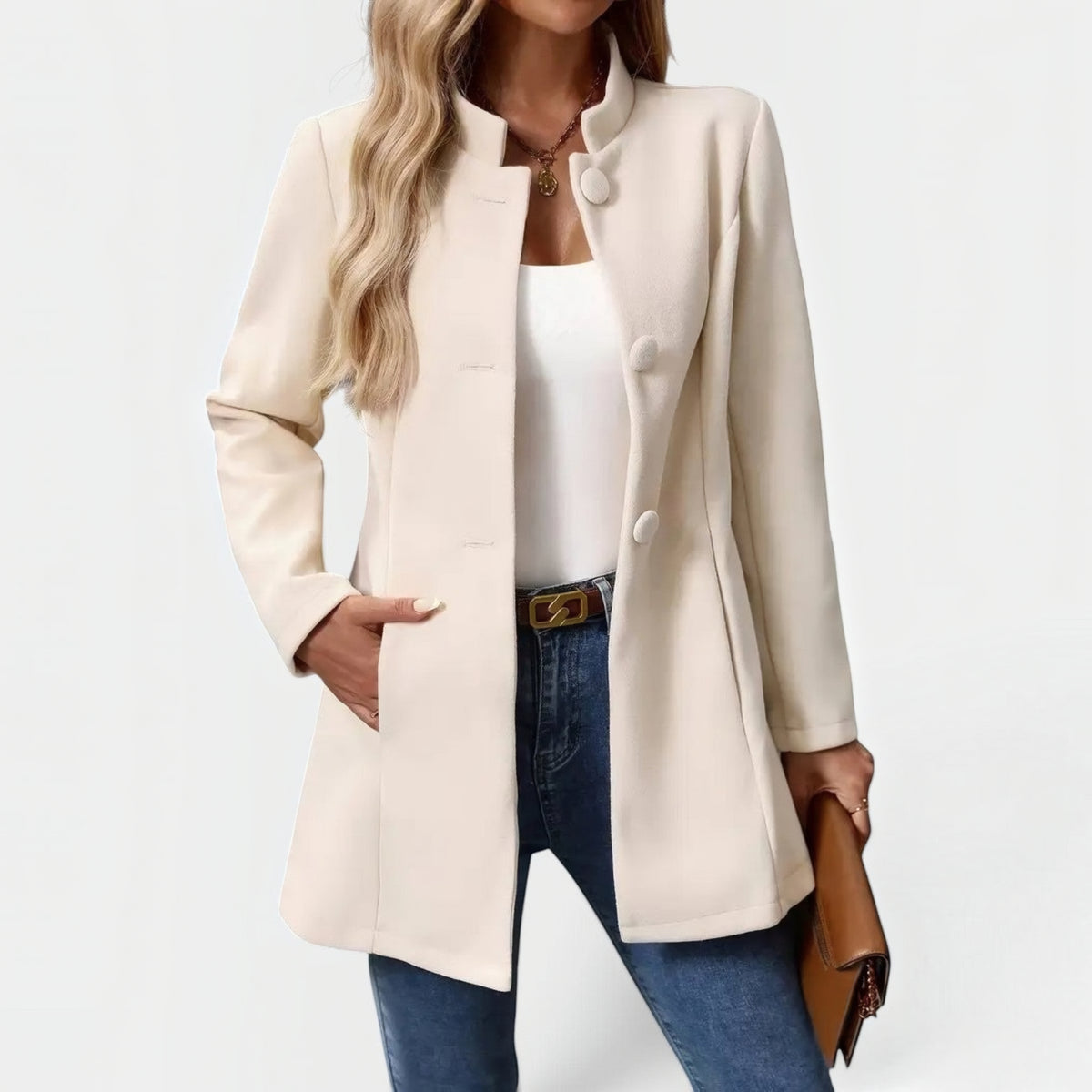 Perrine | Veste à col montant