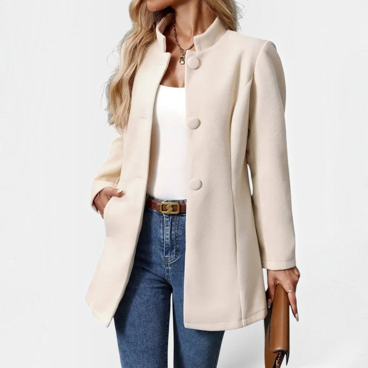 Perrine | Veste à col montant