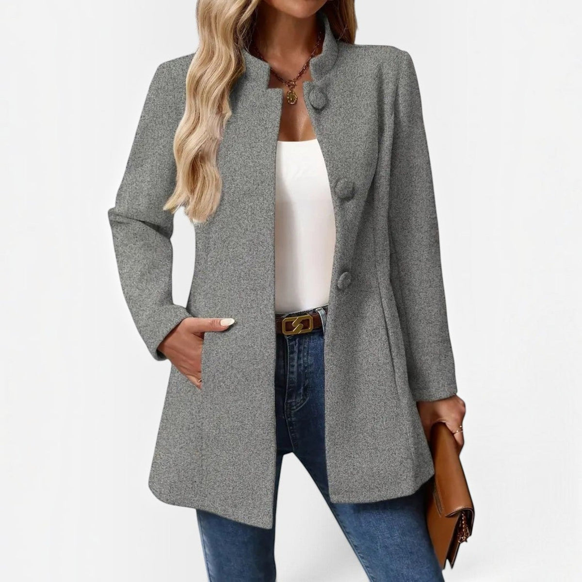 Perrine | Veste à col montant