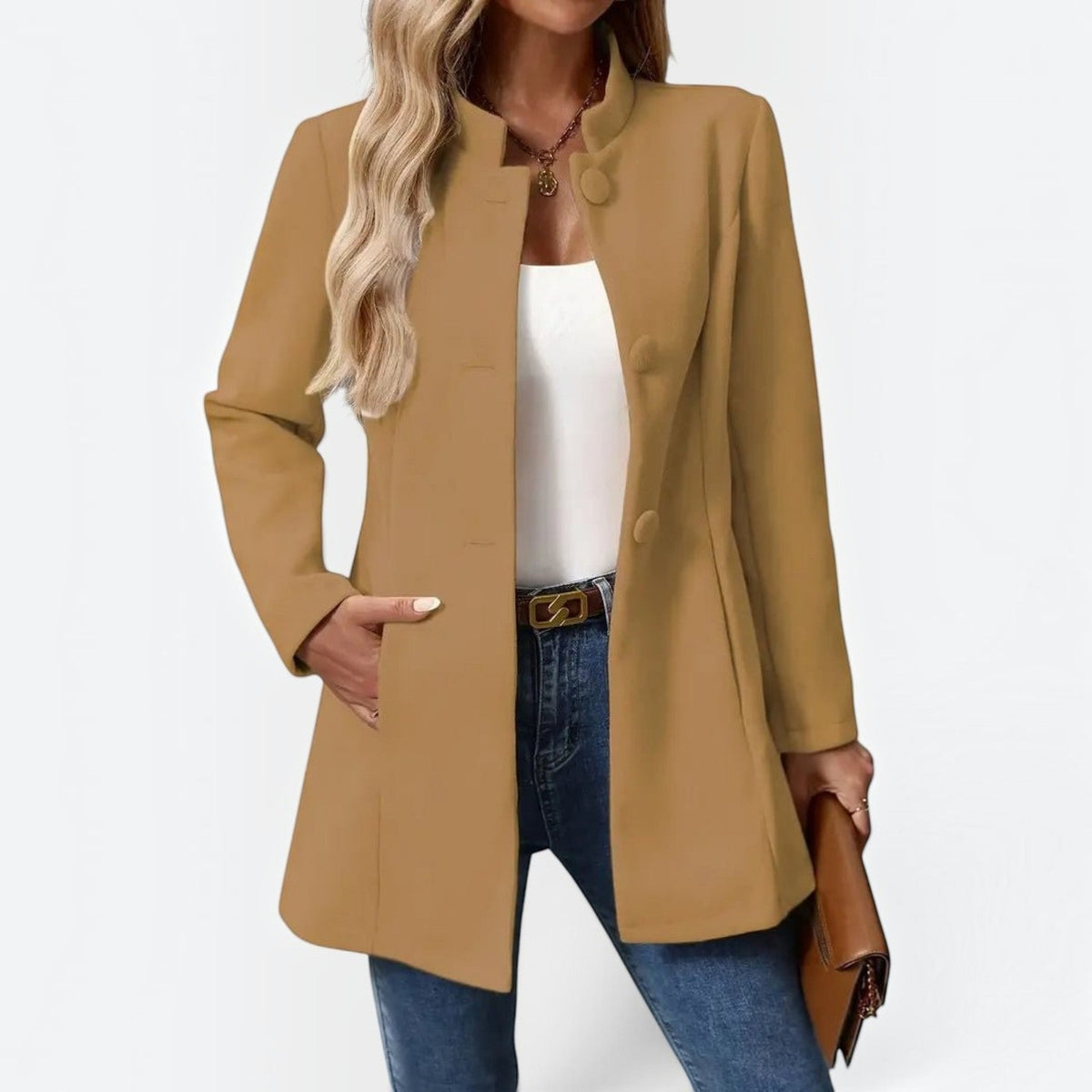 Perrine | Veste à col montant