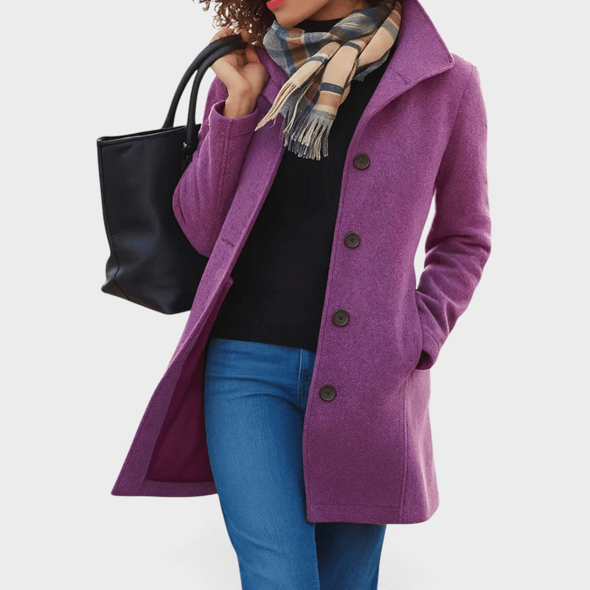 Guillemette | Manteau droit à revers