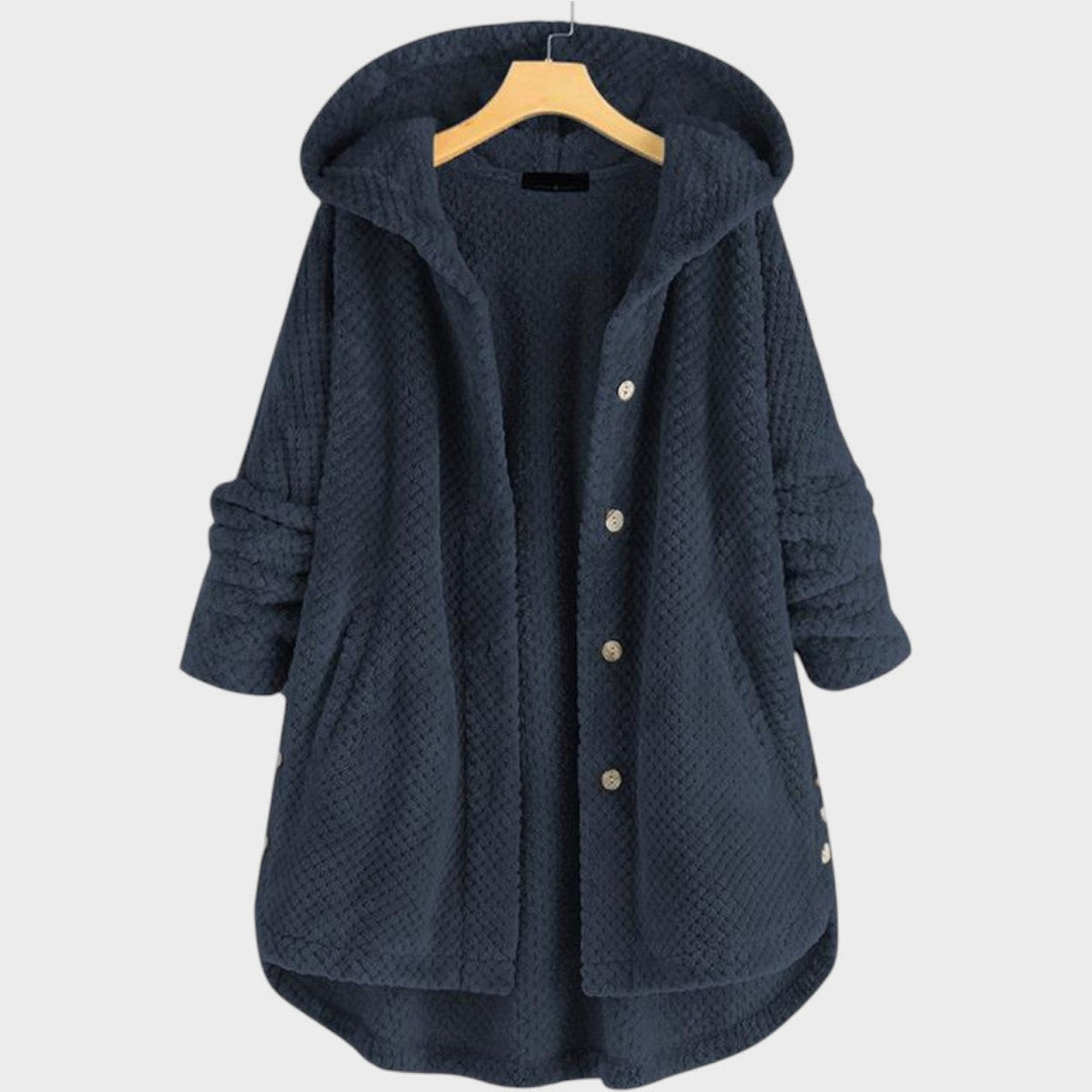 Bettina | Gilet en maille à capuche