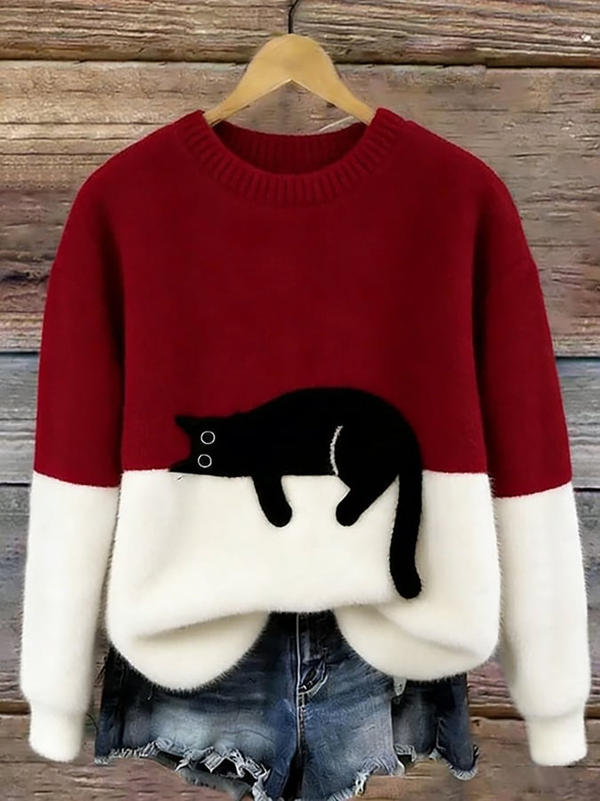 Hélène | Sweat oversize à motif chat