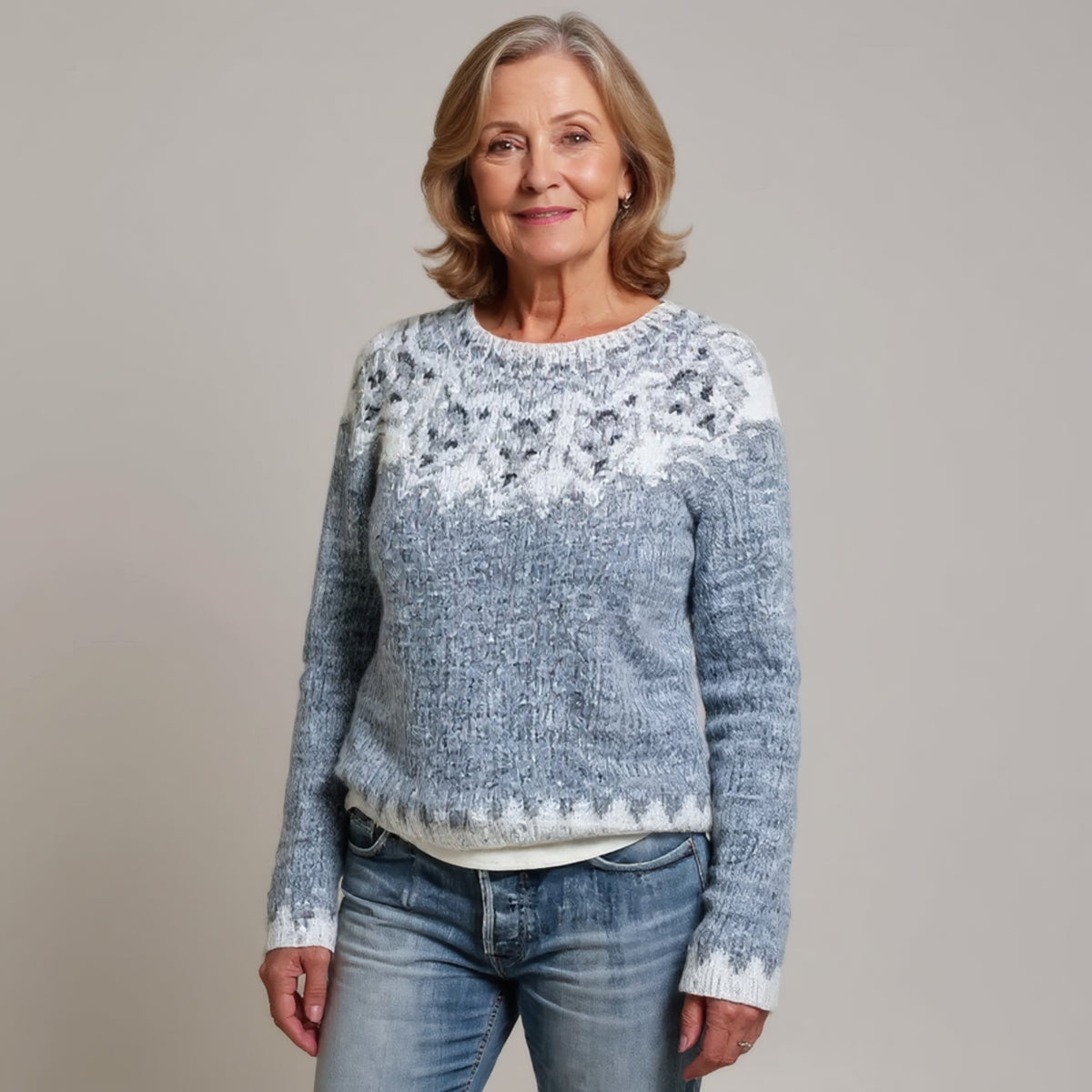 Pull à motifs flocons