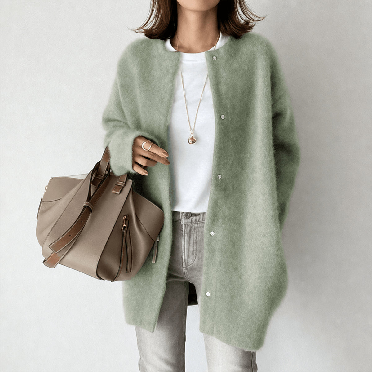 Cardigan long à coupe ample