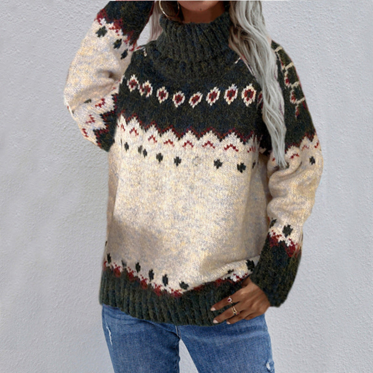 Pull à motifs Fair Isle