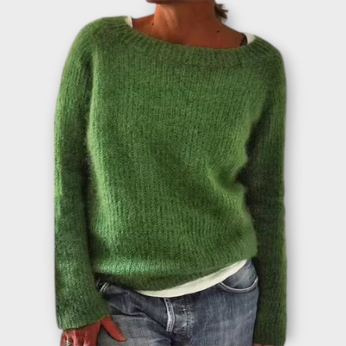 Regine | Pull gris uni