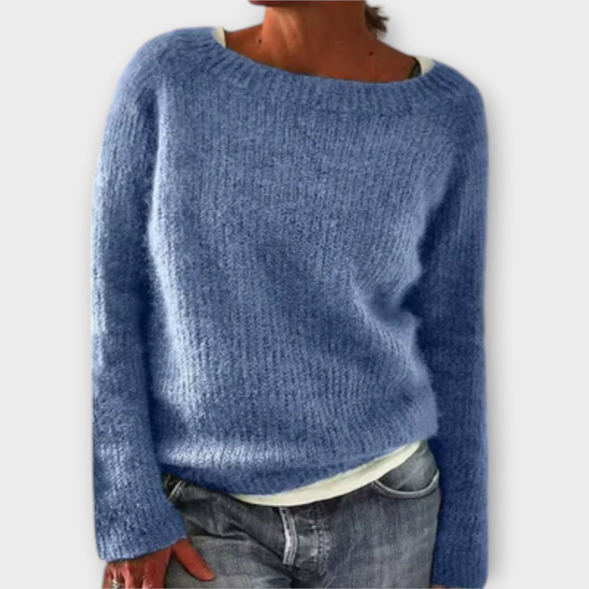 Regine | Pull gris uni