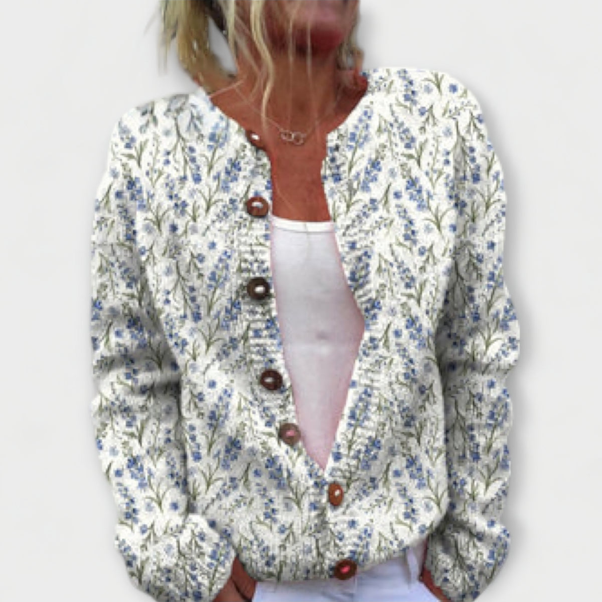 Mira | Cardigan à petites fleurs