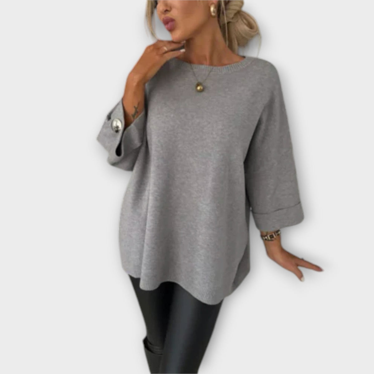 Isabella | Blouse blanche en maille