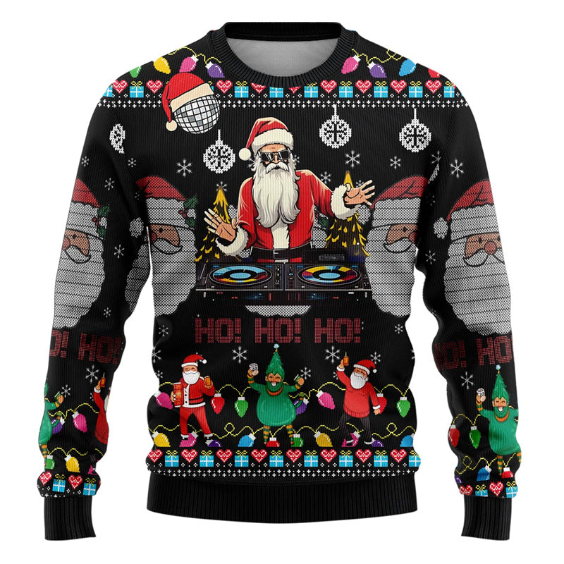 Pull de Noël homme à motifs fantaisie — Amielle Paris