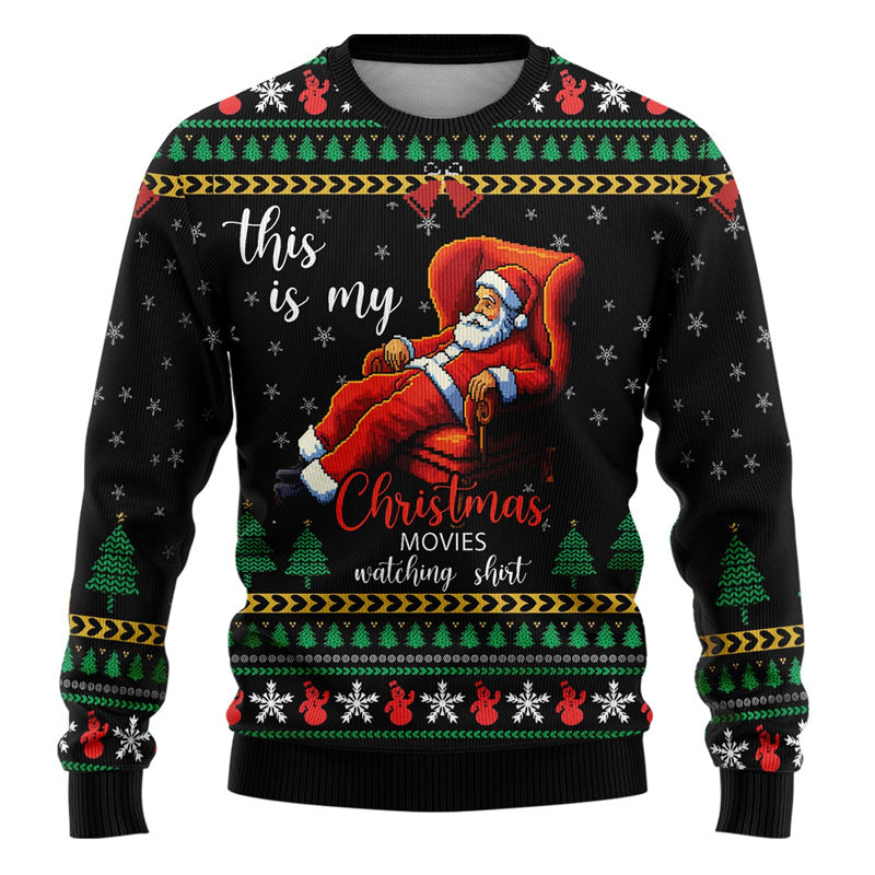 Pull de Noël homme à motifs fantaisie — Amielle Paris