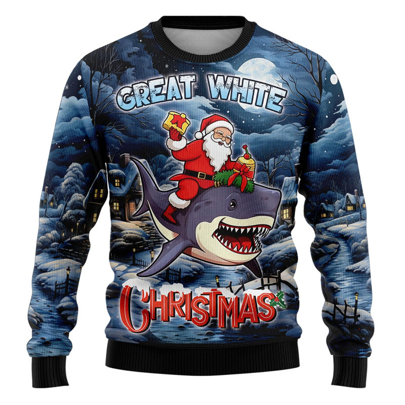 Pull de Noël homme à motifs fantaisie — Amielle Paris