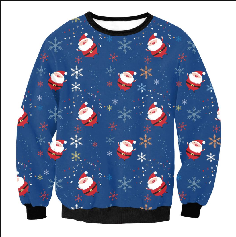 Pull de Noël en coton à motifs multicolores — Amielle Paris