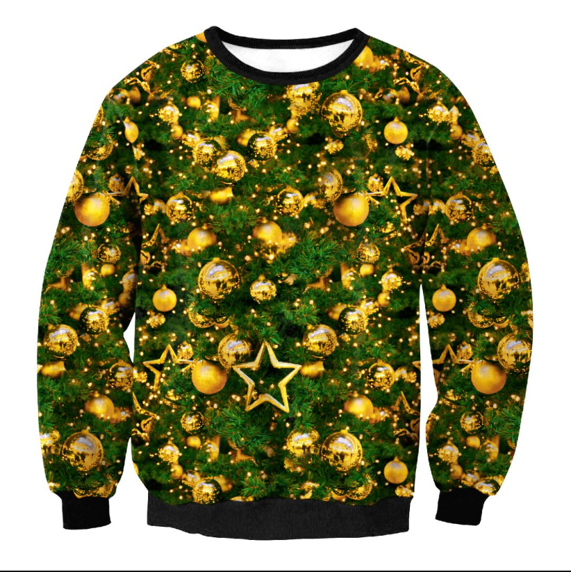 Pull de Noël en coton à motifs multicolores — Amielle Paris