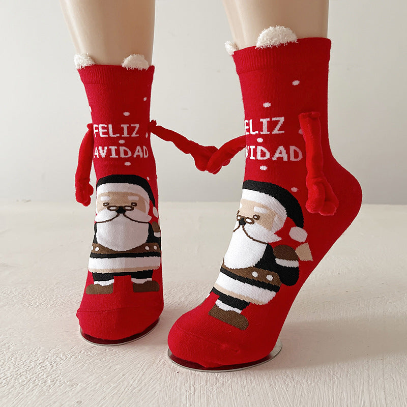 Chaussettes de Noël à détails aimantés — Amielle Paris