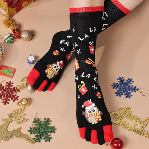 Chaussettes de Noël à motifs et inscriptions