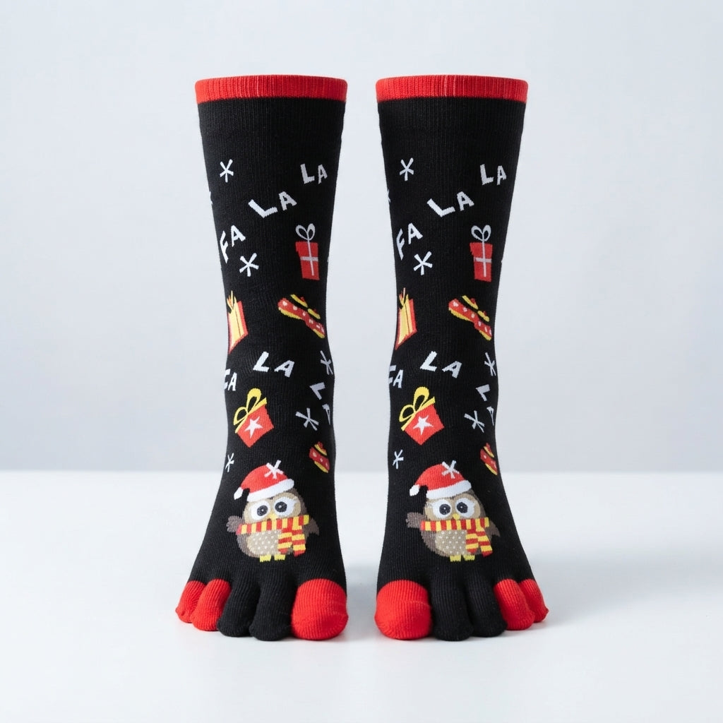 Chaussettes de Noël à motifs et inscriptions — Amielle Paris