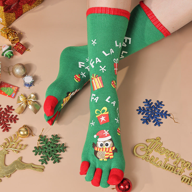 Chaussettes de Noël à motifs et inscriptions — Amielle Paris
