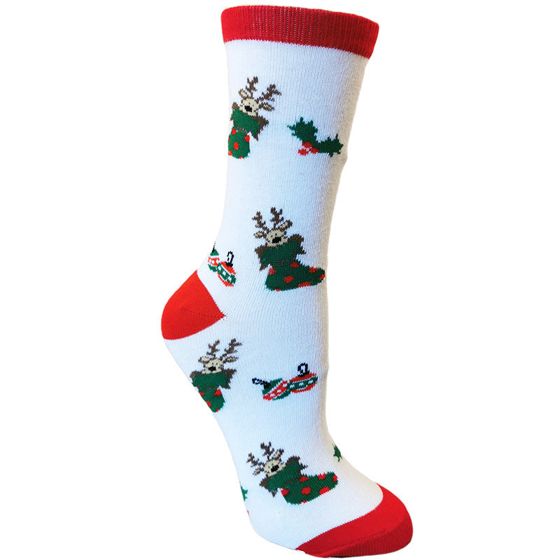 Chaussettes de Noël en coton à motifs — Amielle Paris