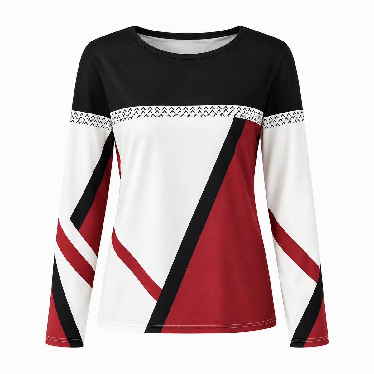 Pull à col rond et blocs de couleur contrastés — Amielle Paris
