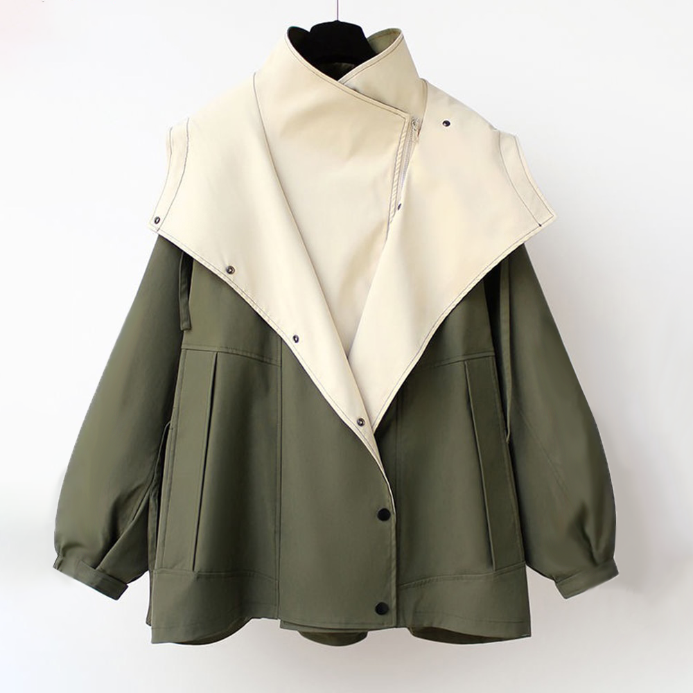 Rosalind | Veste ample déperlante à doublure contrastée — Amielle Paris