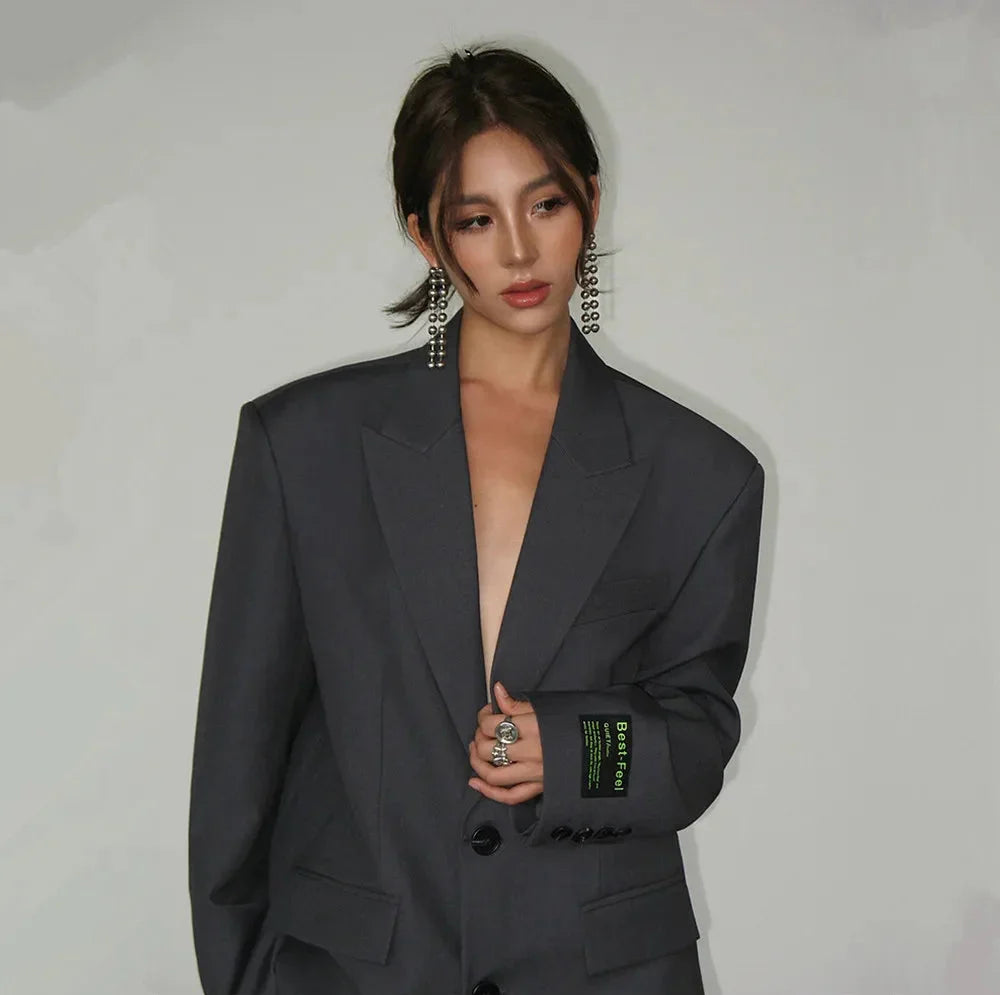 Amélie | Robe blazer ample — Amielle Paris