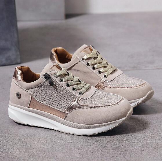Camille | Baskets zippées à semelle plateforme — Amielle Paris