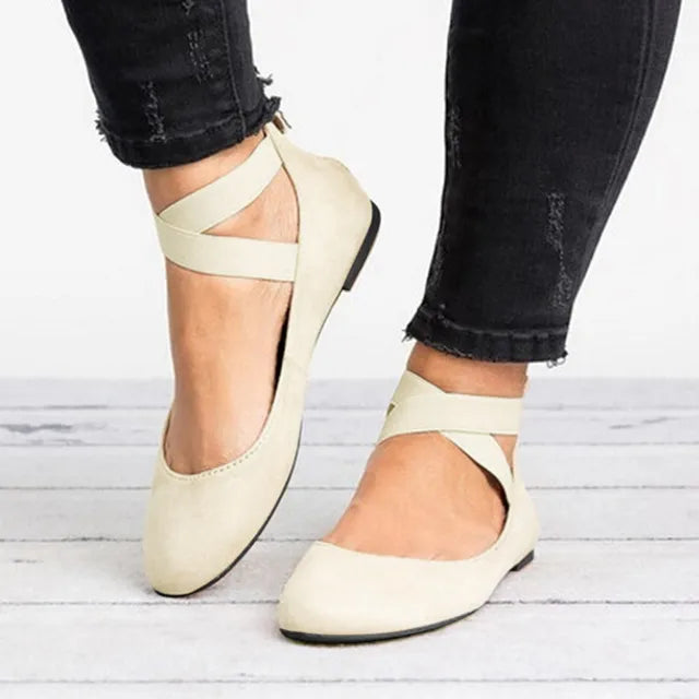 Ballerines compensées à brides croisées — Amielle Paris