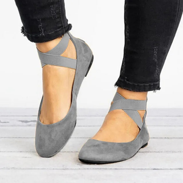 Ballerines compensées à brides croisées — Amielle Paris